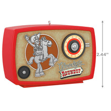 Load image into Gallery viewer, Disney/Pixar Toy Story 2 Woody&#39;s Roundup Radio Ornament With Light and Sound
