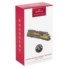 Load image into Gallery viewer, Lionel® Trains Union Pacific Legacy SD70ACE Metallic Gold Metal Ornament
