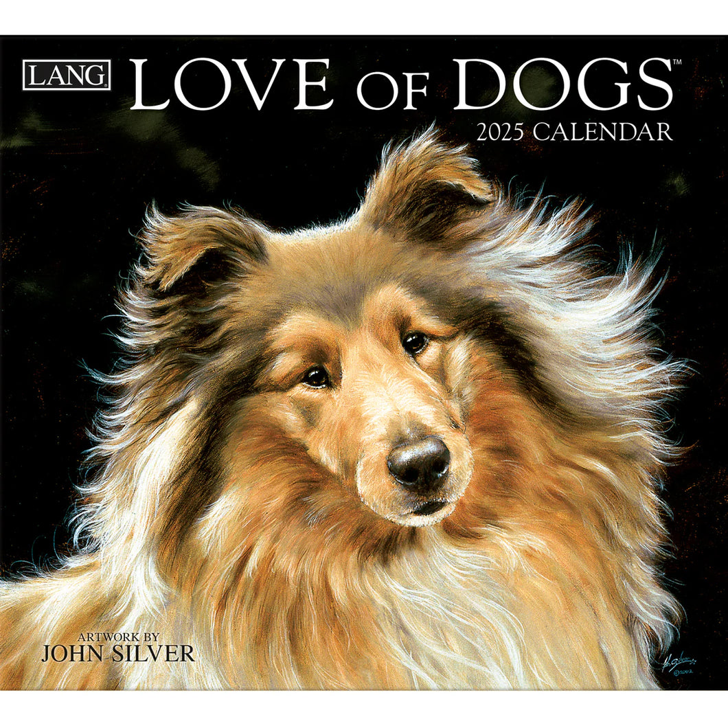 Love Of Dogs 2025 LANG Deluxe Wall Calendar