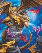 Load image into Gallery viewer, Crystal Art - Mounted Kit - Dragon Clan - Large - Hallmark Timmins
