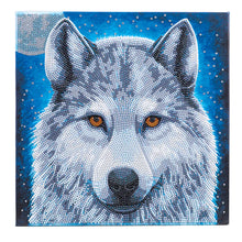Load image into Gallery viewer, Crystal Art - Mounted Kit - Moonlight Wolf - Medium - Hallmark Timmins
