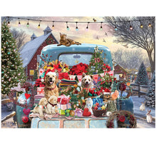 Load image into Gallery viewer, Country Truck in Winter - 500 Piece Puzzle by Cobble Hill
