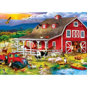 Farm & Country - Barnyard Crowd 1000 Piece Puzzle