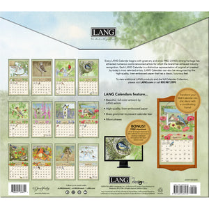 Birds In The Garden 2025 LANG Deluxe Wall Calendar