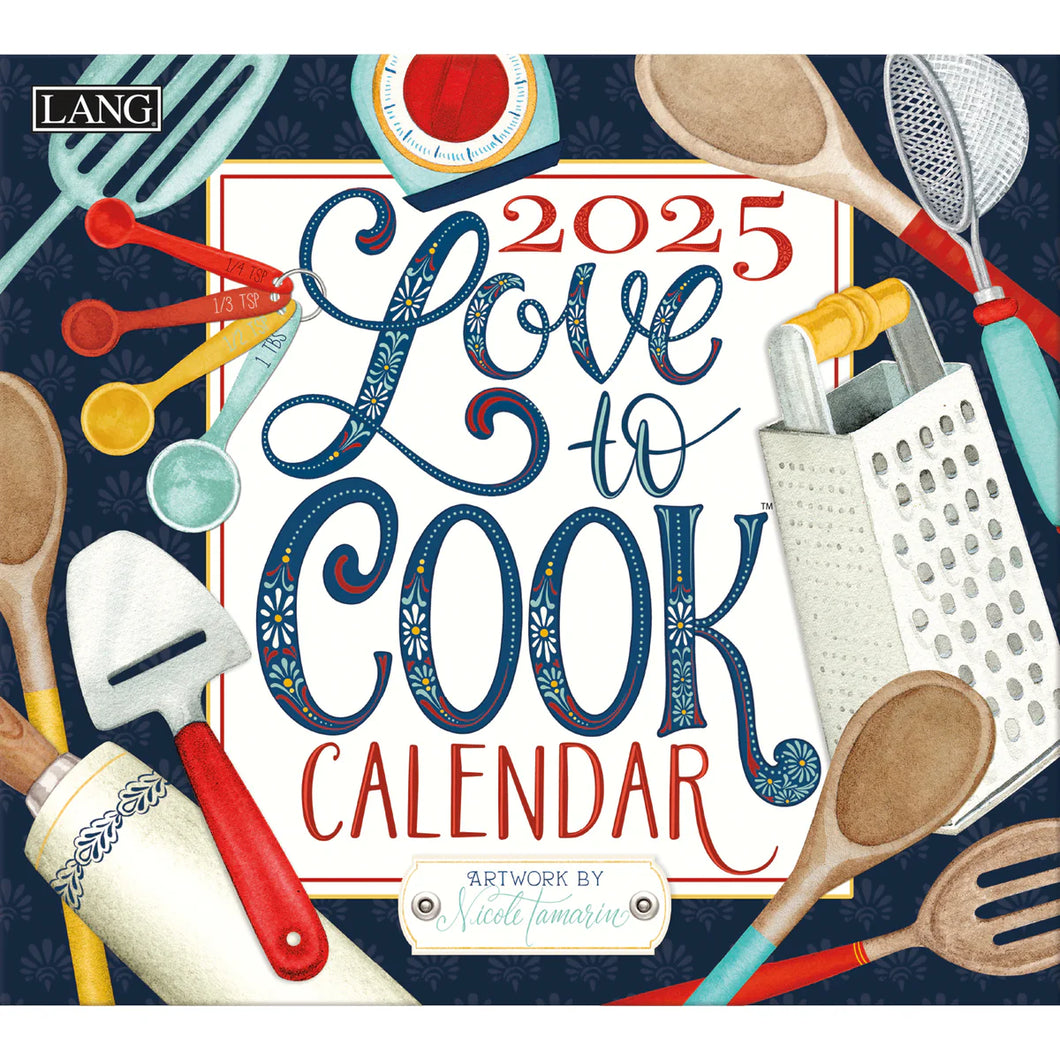 Love To Cook 2025 LANG Deluxe Wall Calendar