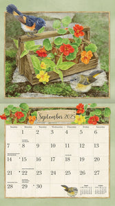 Birds In The Garden 2025 LANG Deluxe Wall Calendar