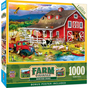 Farm & Country - Barnyard Crowd 1000 Piece Puzzle