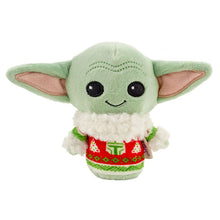 Load image into Gallery viewer, itty bittys® Star Wars: The Mandalorian™ Grogu™ in Holiday Sweater Plush
