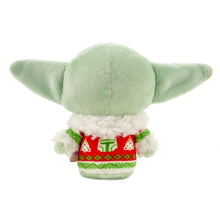 Load image into Gallery viewer, itty bittys® Star Wars: The Mandalorian™ Grogu™ in Holiday Sweater Plush
