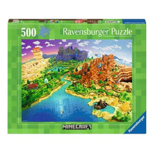 Load image into Gallery viewer, World of Minecraft - 500 Piece Puzzle by Ravensburger
