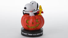 Load and play video in Gallery viewer, Peanuts® Vampire Snoopy and Woodstock Halloween Figurine With Light
