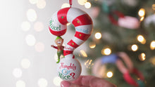 Load and play video in Gallery viewer, Naughty or Nice? Ornament With Light and Sound
