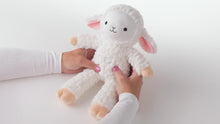 Load and play video in Gallery viewer, Lamb Plush With Sound, 8&quot;
