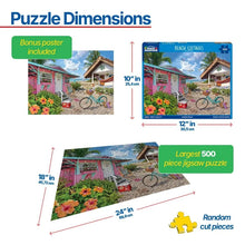 Load image into Gallery viewer, Beach Cottages - 500 Piece Puzzle by White Mountain
