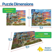Load image into Gallery viewer, Beach Sunset - 1000 Piece Puzzle by White Mountain
