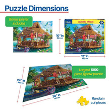 Load image into Gallery viewer, Floating Tiki Bar - 1000 Piece Puzzle by White Mountain
