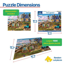 Load image into Gallery viewer, Fun At The Beach - 1000 Piece Puzzle by White Mountain
