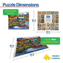 Load image into Gallery viewer, Happy Camping-Seek &amp; Find - 1000 Piece Puzzle by White Mountain
