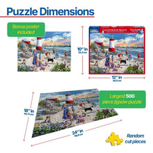 Load image into Gallery viewer, Lighthouse Beach - 500 Piece Puzzle by White Mountain
