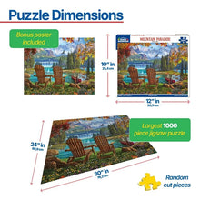 Load image into Gallery viewer, Mountain Paradise - 1000 Piece Puzzle by White Mountain
