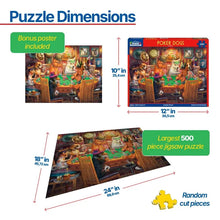 Load image into Gallery viewer, Poker Dogs - 500 Piece Puzzle by White Mountain
