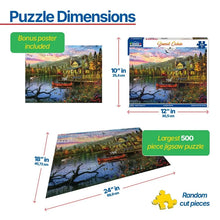 Load image into Gallery viewer, Sunset Cabin - 500 Piece Puzzle by White Mountain
