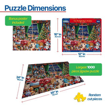Load image into Gallery viewer, Twas The Night Before Christmas - 1000 Piece Puzzle by White Mountain
