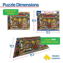 Load image into Gallery viewer, Wine &amp; Cheese Shop - 1000 Piece Puzzle by White Mountain
