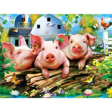 Load image into Gallery viewer, Green Acres - Three Lil&#39; Pigs 300 Piece EZ Grip Puzzle by Master Pieces
