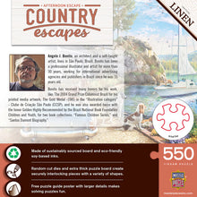 Load image into Gallery viewer, Country Escapes - Afternoon Escape 550 Piece Puzzle by Master Pieces
