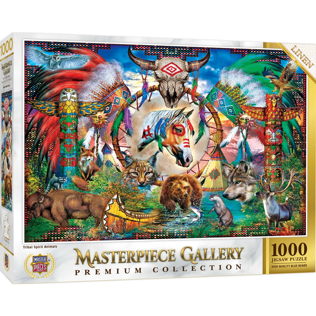 Masterpiece Gallery - Tribal Spirit Animals 1000 Piece Puzzle by Master Pieces