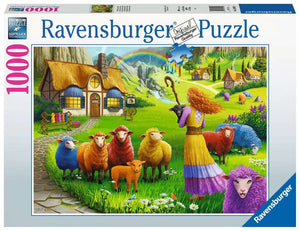 The Happy Sheep Yarn Shop - 1000 Piece Puzzle by Ravensburger