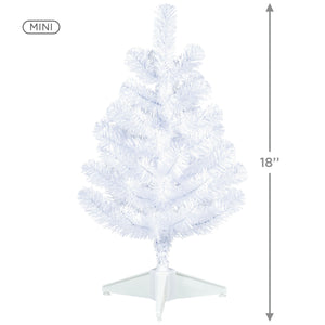 Miniature Keepsake Ornament White Christmas Tree, 18"