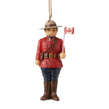 Load image into Gallery viewer, Canadian Mountie Nutcracker Ornament
