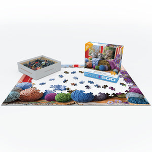 Knittin' Kittens - 500 Piece Puzzle by Eurographics