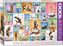 Load image into Gallery viewer, Yoga Cats - 1000-Piece Puzzle by EuroGraphics
