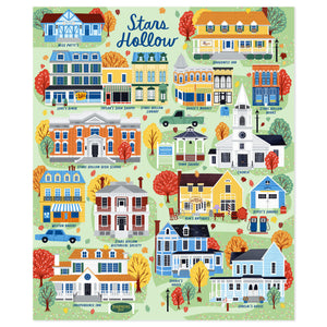 Gilmore Girls Stars Hollow Map Blanket, 50x60