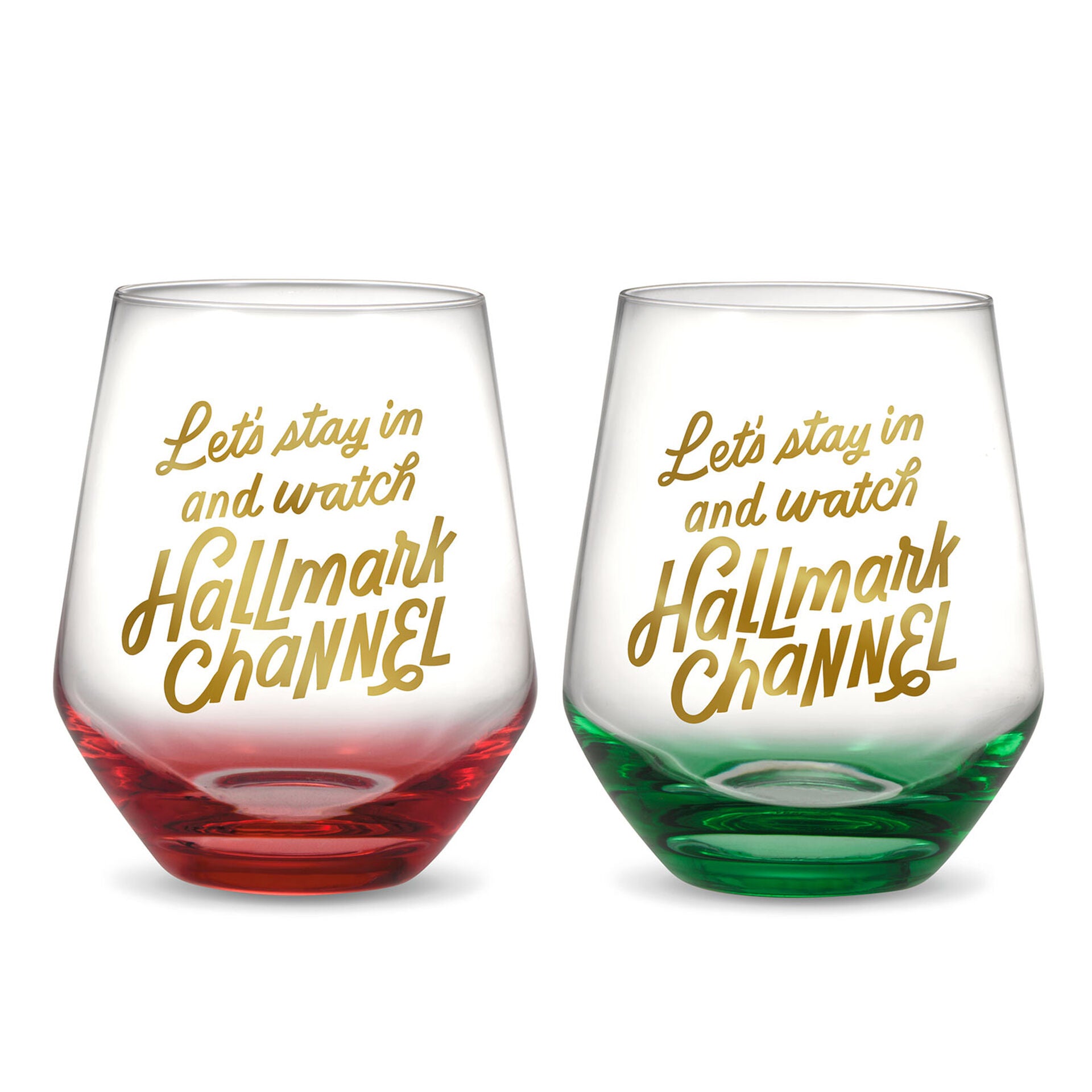 Hallmark on sale wine glasses