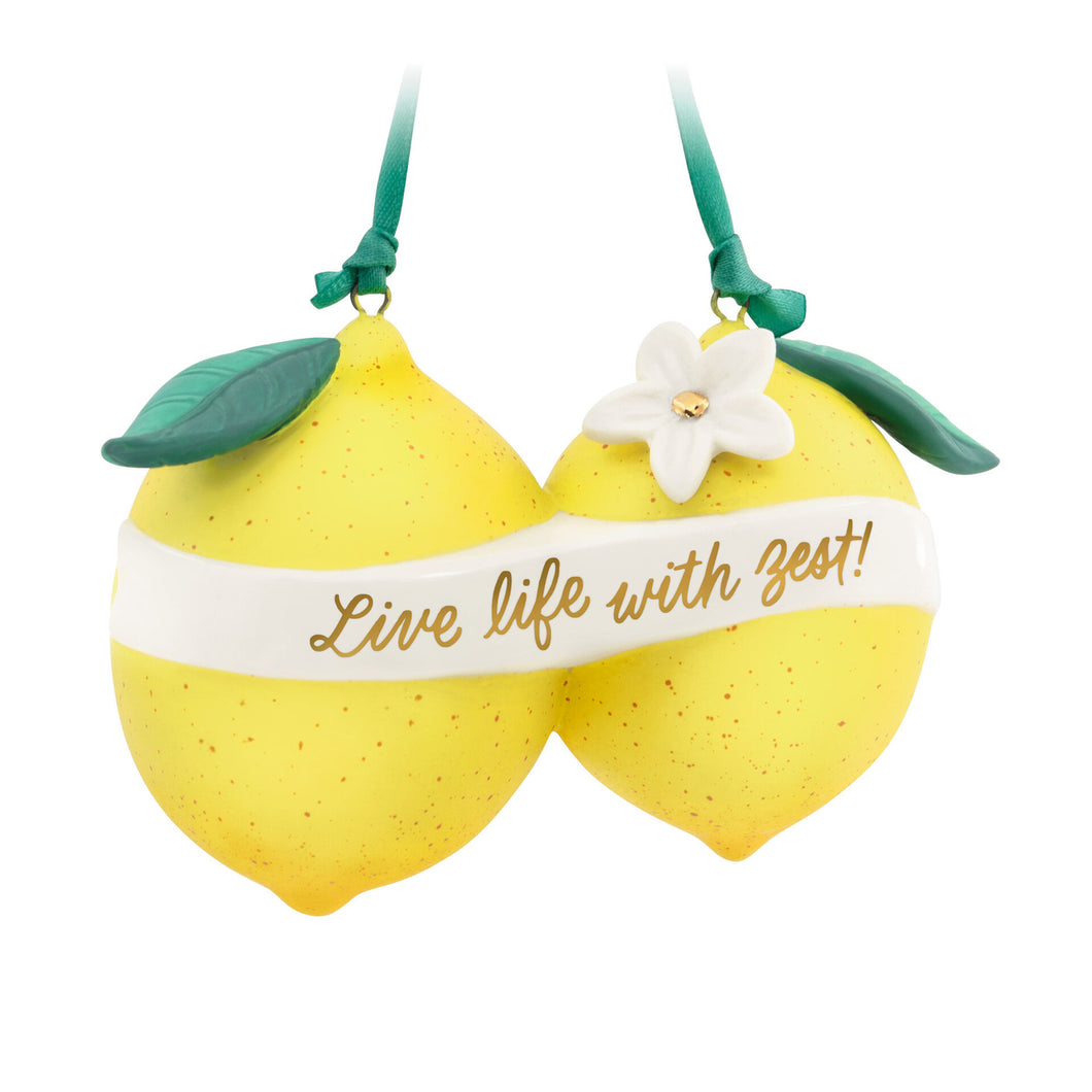 Live Life With Zest! Porcelain Ornament