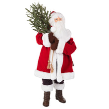 Load image into Gallery viewer, Santa Claus With Christmas Tree Figurine, 22&quot;
